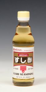 Sushi SeasoningAvailable in 12 and 24 oz. bottles.Sushi Seasoning is a mixture of vinegar, sweetener and salt. Great for making sushi rice, salad dressings or marinades.