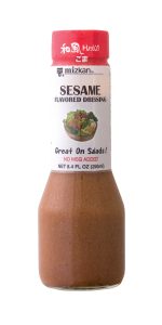 Sesame Flavored Dressing
Available in 8.4 oz. bottles.
Vinegar & oil-based salad dressing seasoned with sesame paste, sesame oil and soy sauce. Great on any salad.